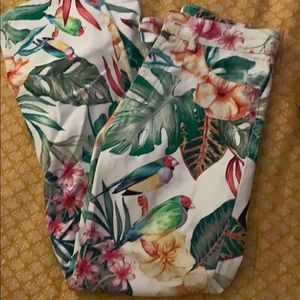 Zara Tropical print pants